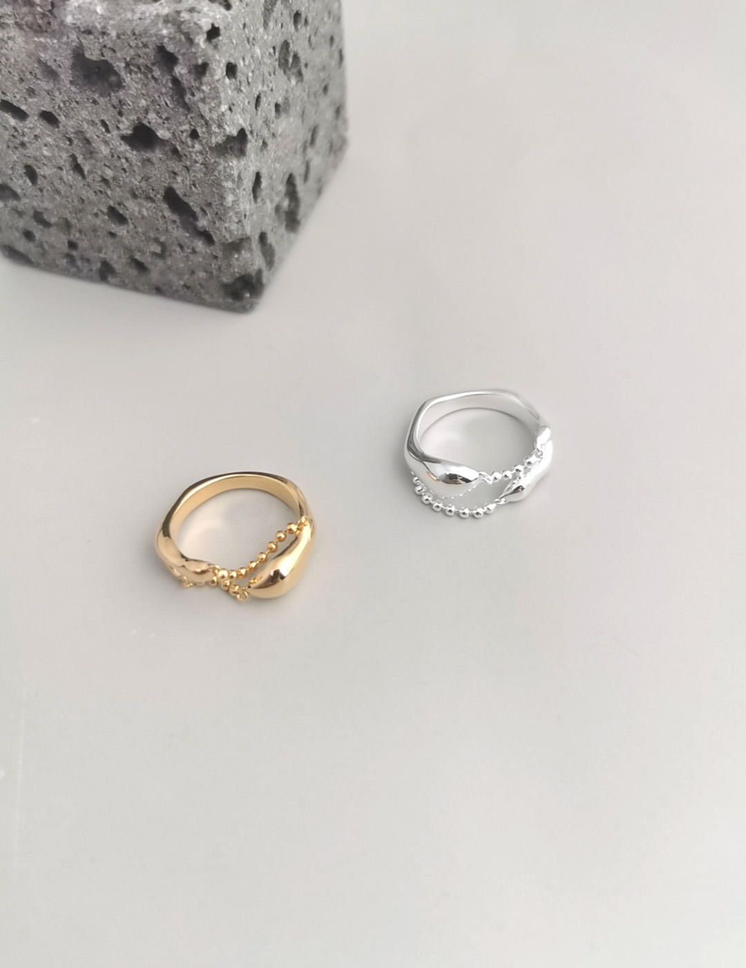 Vintage Gold Sterling Silver Ring3